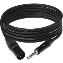 Kazan Hobi Klotz M1 MY206 Trs x Male Xlr Neutrik Uçlu Siyah 10MT Balanslı Kablo