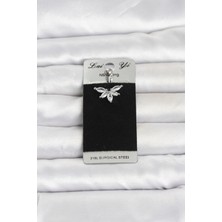 DMR Elegance 316L Cerrahi Çelik Zirkon Taşlı Göbek Piercing