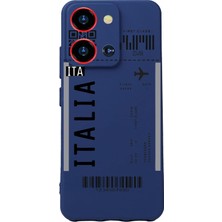 Kazan Hobi S19 Max Pro S Zoom Baskılı Kamera Korumalı Lacivert Silikon Kılıf