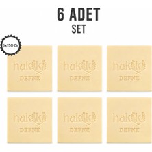 Hakiki 6 Adet Doğal Defne Sabunu 150 gr | Defne ve Yemeklik Zeytinyağı ile Arındırıcı Saç ve Cilt Bakımı
