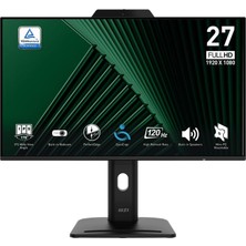 Kazan Hobi Msı 27" Pro MP272PMG, Kurumsal Monitör, Fhd, 16:9, Flat, Ips, 120Hz, 1ms, Adaptive-Sync, Pivot