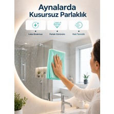 Renas Store Cam Temizlik Bezi Yüksek Emici Mikrofiber Bez Cam Ayna ve Vitrin Temizliği - Lisinya