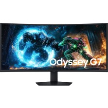 Kazan Hobi Samsung Odyssey G7 G75F 40'' Wuhd Va 180 Hz 1 Ms 1000R Kavisli Oyuncu Monitörü, LS40FG750EUXUF