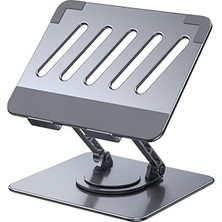 Kazan Hobi Coverzone 360 Derece Döner Taşınabilir Katlanabilir Folding Alüminyum Notebook Stand Alüminyum Ayarlanabilir Açı ve Katlanabilir Portatif 11 Inç 17 Inç Dizüstü Bilgisayar ve Laptop Stant | Wg3