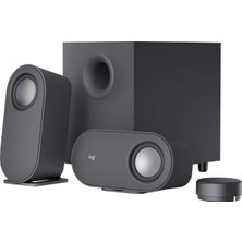 Kazan Hobi Logitech Z407 2.1 Bluetooth Hoparlör Sistemi, Subwoofer, Kompakt Tasarım, Kontrol Kadranı, 20 M Kablosuz Kullanım Mesafesi, 80 W, Siyah