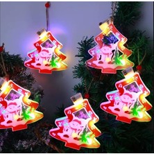 Kazan Hobi Coverzone Kardan Adam Motifli 5'li LED Ağaç Dekoratif Lambayılbaşı Renkli Işıklar Asılı Işık Sahne Düzeni Rgb Aydınlatma Zinciri Noel Süsleri