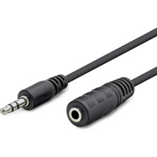 Kazan Hobi Hadron HDX1004 3.5mm Trs Aux Uzatma Kablosu 1.2 Metre - Erkek Dişi Kulaklık, Hoparlör, Pc, Araba Uyumlu Stereo Ses Uzatma Kablosu, Siyah