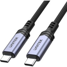 Kazan Hobi Unitek Type-C To Type-C Hızlı Şarj Kablosu 240W E-Marker 2 Metre Siyah