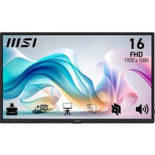 Kazan Hobi Msı 15.6 Pro MP165 E6, Kurumsal Portatif Monitör, Fhd, Flat, 16:9, Ips, 60Hz 4ms