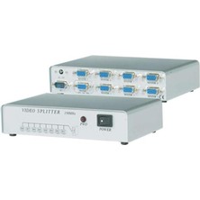 Kazan Hobi S-Link SL-2508 8 VGA 250MHZ Monitör Splitter, Siyah