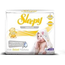 Kazan Hobi Sleepy Sensitive Islak Mendil, 3 x 50 Adet