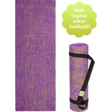 Yogatime Jute Yoga Mat 5mm – Mor - Doğal Dokulu Jüt Yoga Matı