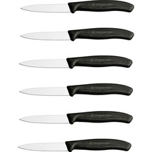 Kazan Hobi Vıctorınox Sebze - Soyma Bıçağı 8cm Siyah 6'lı Set