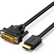 Kazan Hobi Ugreen HDMI DVI 1080P Çift Yönlü Görüntü Aktarma Kablosu, 3 Metre