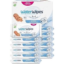 Kazan Hobi Waterwipes Yeni Doğan & Hassas Ciltler Için 720 Yaprak Bebek Islak Mendili (12 x 60 Adet), Bitki Tabanlı