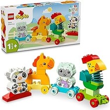 Kazan Hobi LEGO Duplo Ilk Hayvan Trenim 10412 – 1.5 Yaş ve Üzeri Çocuklar Için Doğum Günü Hediyesi Fikri, Tekerlekli Oyuncak Tren ve 4 Inşa Edilebilen Hayvan Figürü Içeren Eğitici Oyuncak Yapım Seti (19 Parça)