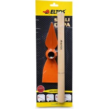 Kazan Hobi Eltos Profesyonel Saplı Bahçe Çapası, Dayanıklı Metal, Ergonomik Ahşap Saplı Toprak Havalandırma ve Yabani Ot Temizleme Aleti (Sivri)