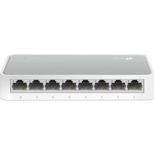 Kazan Hobi Tp-Link 8 Bağlantı Noktalı 10/100MBPS Hızlı Ethernet Anahtarı, Masaüstü Ethernet Bölücü, Ethernet Hub, Tak ve Çalıştır, Fansız Sessiz, Masaüstü Tasarımı, Yeşil Teknoloji, Yönetilmeyen (TL-SF1008D),