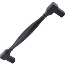 Kazan Hobi 10 Adet Kare Kulp Mobilya Mutfak Dolabı Çekmece Dolap Kapak Kulpu Kulbu Siyah (96 Mm-9.6 Cm) Metal