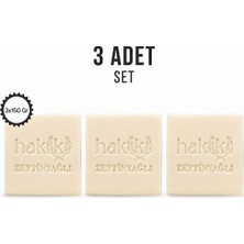 Hakiki 3 Adet Doğal Zeytinyağlı Sabun 150 gr | %100 Yemeklik Zeytinyağı ile Nazik ve Etkili Cilt Bakımı
