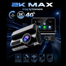 BGG Tech 2k Hd Araç Içi Kamera Wifi Gps Sim Kart Destekli Gece Görüşlü G-Sensör Dash Cam