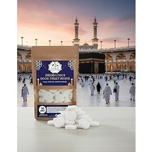 Kazan Hobi Sıkıştırılmış Doğal Alkolsüz Kimyasalsız Kokusuz Ihram Mendili-80 Adet Tablet Mendil