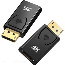 Kazan Hobi Lunatic 4649 4K Destekli Displayport HDMI Çevirici Dönüştürücü Adaptör 10.8gbps'ye Kadar Video Bant Genişliği En Yüksek Qxga Çözünürlük Çıkışını Destekler; 4K x 2k