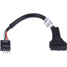 Kazan Hobi Alfais 5026 19-20 Pin USB 3.0 To 9 USB 2.0 Çevirici Dönüştürücü Adaptör Kablosu