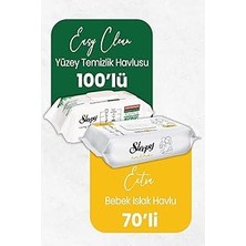 Kazan Hobi Sleepy Extra Islak Bebek Mendil 70' Li ve Temizlik Havlusu 100' Lü
