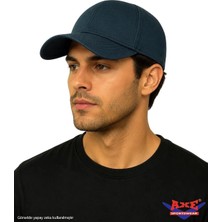 Axe Sportswear Arkası Ayarlanabilir Cırt Cırtlı Kasketli Beyzbol Spor Günlük Basic Kep Şapka