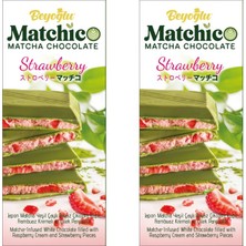Beyoğlu Çikolata Matchıco Matcha Chocolate Strawberry 95GR X2
