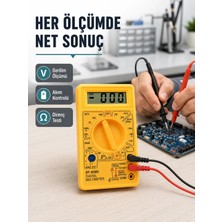 Astraltech Profesyonel Dijital Multimetre Volt Amper Direnç Ölçümü Yeni Nesil