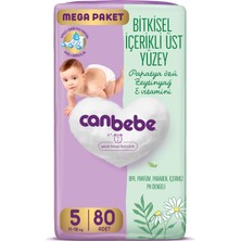 Kazan Hobi Canbebe Bebek Bezi 5 Beden (11-18 Kg) 80 Adet