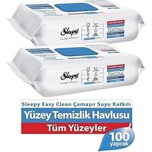 Kazan Hobi Sleepy Easy Clean Yüzey Temizlik Havlusu 2 * 100'LÜ Çamaşır Suyu Katkılı