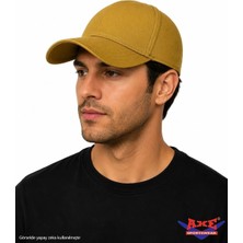 Axe Sportswear Arkası Ayarlanabilir Cırt Cırtlı Kasketli Beyzbol Spor Günlük Basic Kep Şapka