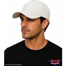 Axe Sportswear Arkası Ayarlanabilir Cırt Cırtlı Kasketli Beyzbol Spor Günlük Basic Kep Şapka