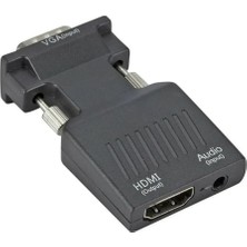 Kazan Hobi VGA To HDMI Adaptörü 1080P Full Hd HDMI Dönüştürücü