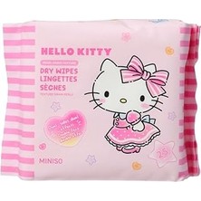 Kazan Hobi Sanrio Lisanslı Hello Kitty Inci Dokulu Kuru Mendil –%100 Viskon Yumuşak ve Emici Mendil (25 Adet)