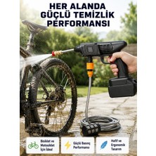 Astraltech Akülü Araba Yıkama Makinesi 21V Güçlü Basınçlı ve Çift Akülü Taşınabilir