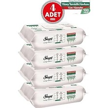 Kazan Hobi Sleepy Easy Clean Yüzey Temizlik Havlusu 100' Lü x 4 Adet