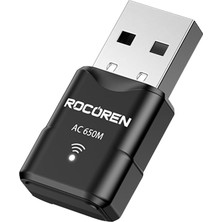 Kazan Hobi Rocoren 650 Mbps 2.4 & 5ghz Dual Band USB Wifi Adaptör