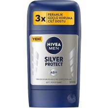 Men Erkek Stick Deodorant Silver Protect 50 Ml, Ter ve Ter Kokusna Karşı 72 Saat Anti-Perspira