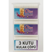 Kazan Hobi Nistabolje 3 Kutu Kulak Çöpü Pamuklu Kulak Temizleme Çubuğu