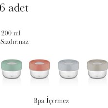 6 Adet Saklama Kabı Sızdırmaz Vidalı Kapak Bpa Içermez Piknik Okul Kamp Çok Amaçlı Kutu Boncuk Düğme Vida Balıkçı Ekipmanı Vd Üstten Pencereli