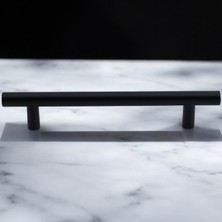Kazan Hobi Mia Mojan (96 mm - 9.6 Cm) Mat Siyah Metal Mobilya Mutfak Çekmece Dolap Dolabı Kulbu Kulpu Kulpları