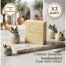 Şifaver %100 Doğal El Yapımı Eşek Sütlü Nemlendirici El, Yüz ve Cilt Bakım Sabunu 125 gr X3 Adet