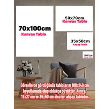 Artmeg Dolunayda Flamenko Dans Eden Kadın Dekoratif Kanvas - Mdf Ahşap Tablo