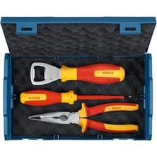 Profesyonel Vde El Aleti Seti 3 Parça (1x Şişe Açacağı; 1x Yıldız Tornavida Ph1 x 100MM; 1x Yan Keski 160MM; 1x L-Boxx Mini)
