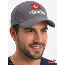 Axe Sportswear Arkası Ayarlanabilir Cırtlı Türkiye Türk Bayrağı Nakışlı Işlemeli Kasketli Beyzbol Kep Şapka