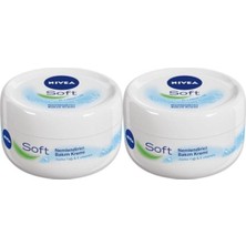 Renas Store Soft Nemlendirici Vücut Bakım Kremi 200ML, Yüz Vücut ve El, E Vitamini, Jojoba Yağı, X2 Adet